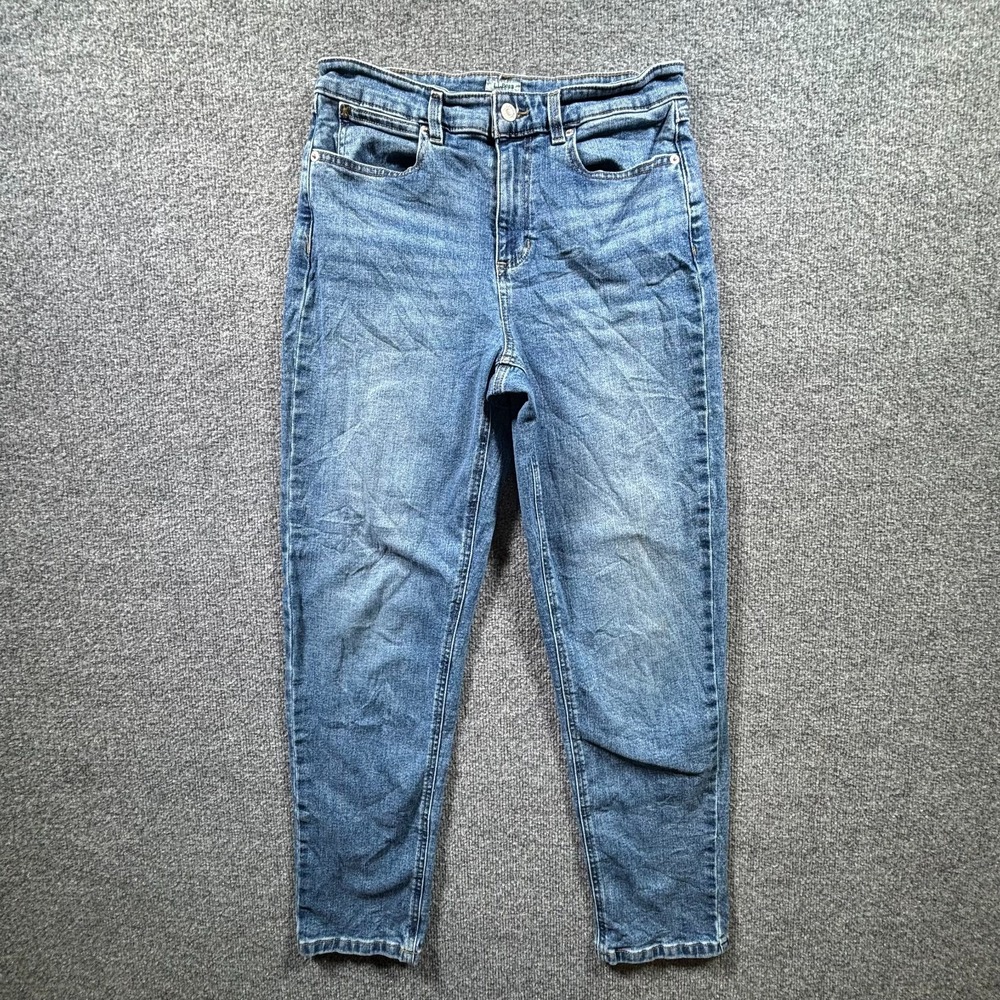 L.L. Bean Jeans Womens 6 Blue Denim Medium Wash Classic Fit Tapered High Rise